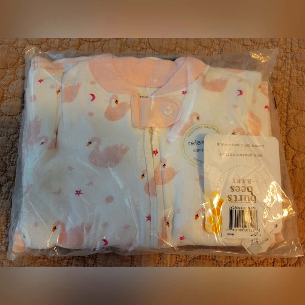 Burt's Bees footed pajamas